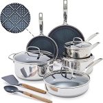 Blue Diamond Hybrid Nonstick Stainless Steel
