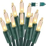 BrizLabs Clear Christmas Lights Outdoor 300