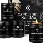 Candles Men Gift 4 Masculine Scented