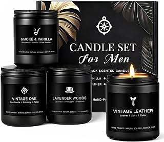 Candles Men Gift 4 Masculine Scented