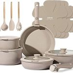 CAROTE 19pcs Pots Pans Non Stick