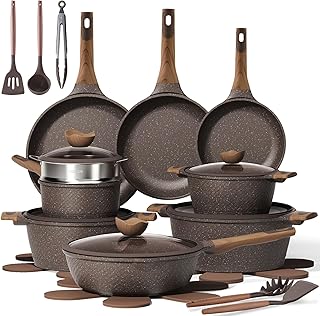 CAROTE 26PCS Pots Pans Non Stick