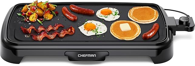 Chefman XL Electric Griddle Removable Temperature