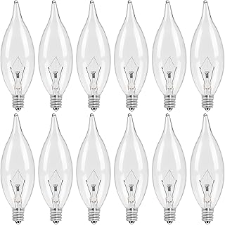 COLWATT 12-Pack Candelabra Light Bulbs 40W