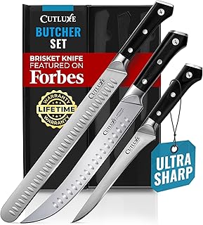 Cutluxe Butcher Knife BBQ Brisket Breaking