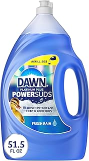 Dawn Platinum Plus PowerSuds Liquid Dish