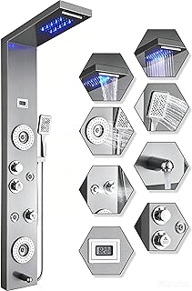 ELLO&ALLO Stainless Steel Shower Panel Tower