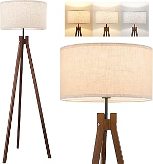 ELYONA Wood Tripod Floor Lamp