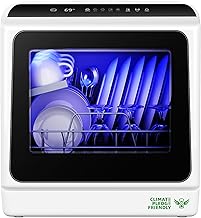 EUHOMY Countertop Dishwasher Portable 6 Programs