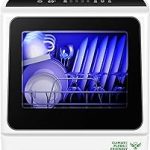 EUHOMY Countertop Dishwasher Portable 6 Programs