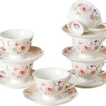 Floral Porcelain Tea Cup 6 (12-Piece)