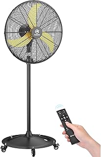 FUGOO High-Velocity Quiet Outdoor Pedestal Fan