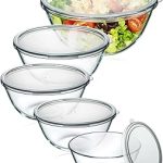 Glass Mixing Bowls Lids 5(4.78QT