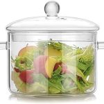 Glass Saucepan Cover 2L/67OZ Heat-resistant Stovetop