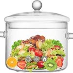 Glass Saucepan Lid Stovetop Cooking Pot