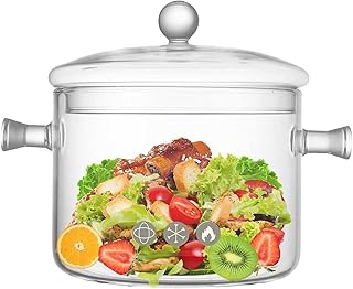 Glass Saucepan Lid Stovetop Cooking Pot