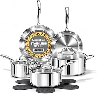 Gotham Steel 10 Tri Ply Stainless