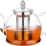 HIWARE 1000ml Glass Teapot Removable Infuser