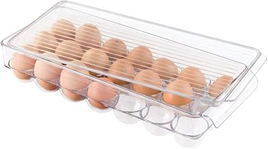 iDesign Clear Plastic Egg Holder Fridge