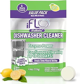 iFLO Dishwasher Cleaner Tablets iFLObiotic