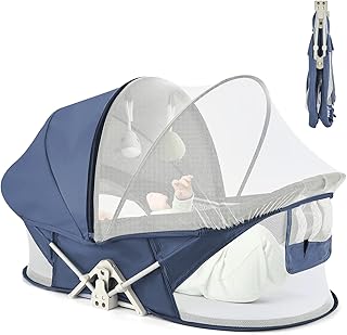 ISELECTOR Portable Baby Bassinet Travel Bed