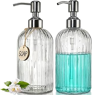 JASAI 2PACK 18 Oz Glass Soap