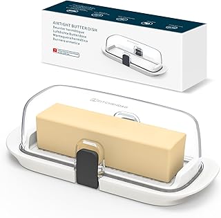KITCHENDAO One-handed Airtight Butter Dish Lid