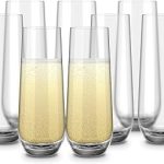 KooK Champagne Flutes Glasses Mimosa Stemless