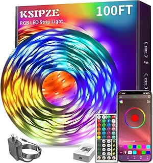 KSIPZE 100ft Led Strip Lights RGB