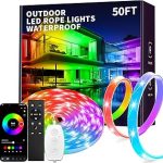 KSIPZE 50ft Outdoor led Strip Lights