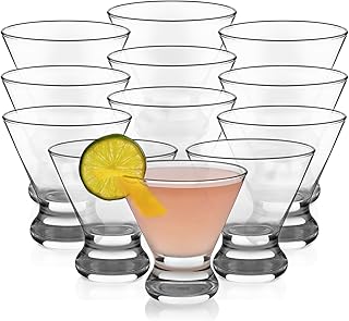 Libbey Cosmopolitan Stemless Martini Glasses 12