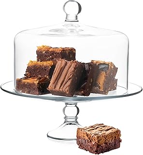 Libbey Selene Glass Cake Stand Dome
