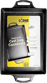 Lodge Seasoned Cast Iron Casserole Pan