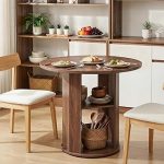 MAHANCRIS 31.5" Round Dining Table Storage