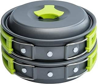 MalloMe Camping Cookware Mess Kit Backpacking