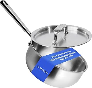 Misen 5-Ply Stainless Steel Saucier Lid