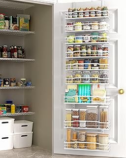 Moforoco White 9-Tier Over Door Pantry