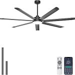 Ohniyou 72'' Large Ceiling Fan Lights