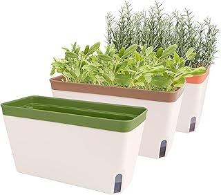 OurWarm Windowsill Herb Planter Box Indoor