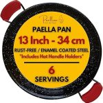 Paelluxe Paella Pan Enamelled No-Rust Steel