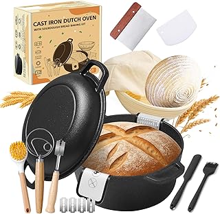 Pre-Seasoned Cast Iron Dutch Oven Bread