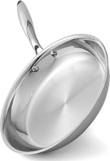 Ranbomer Tri-Ply Stainless Steel Frying Pan