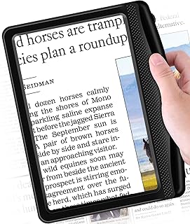 Rechargeable 5X Magnifying Glass Reading