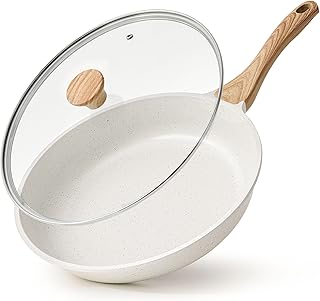 SENSARTE Nonstick Ceramic Frying Pan Lid