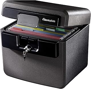 SentrySafe Black Fireproof Waterproof Safe