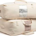 Soft Canvas Storage Bags Zipper Thick