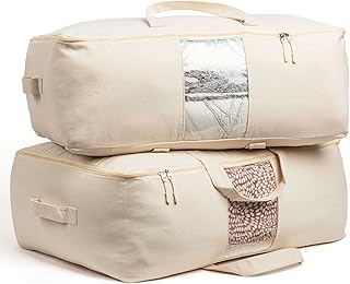 Soft Canvas Storage Bags Zipper Thick