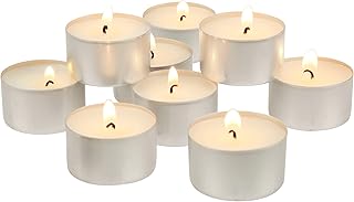 Stonebriar Unscented Long Burning White Tealight