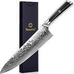Sunnecko 8 Inch Japanese Damascus Chef
