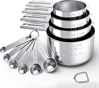 TILUCK Stainless Steel Measuring Cups &